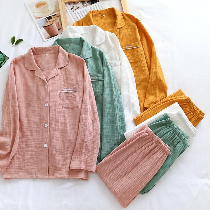 Pyjama japonais en gaze de coton