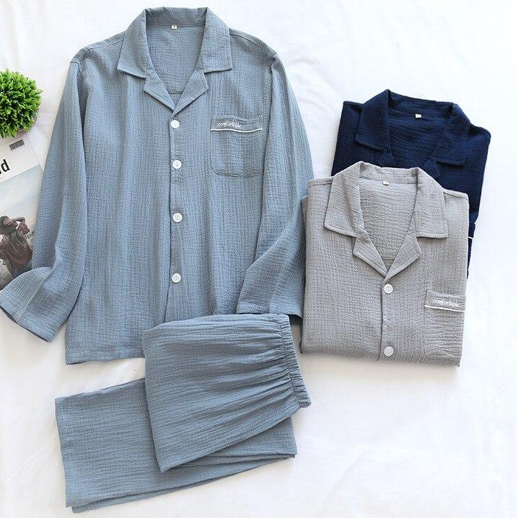 Pyjama japonais en gaze de coton