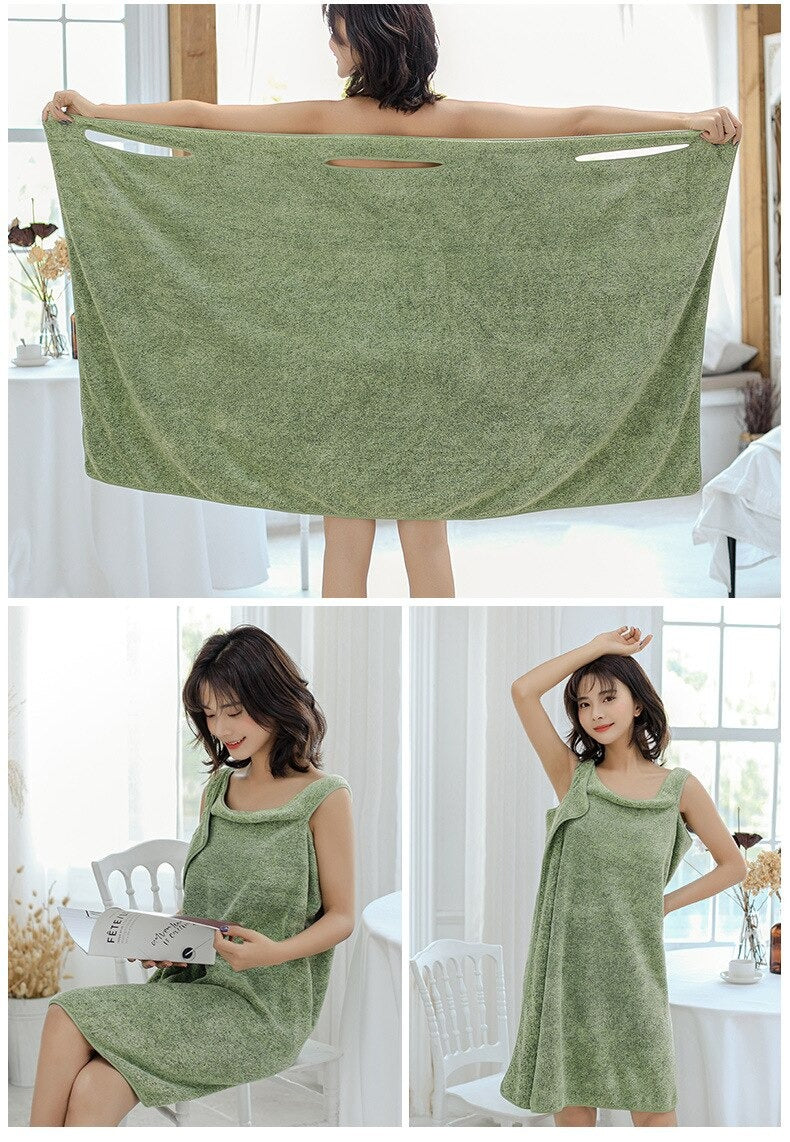 NOUVEAU - Serviette en Bambou effet Robe