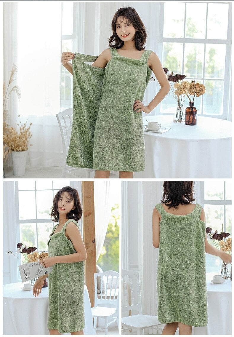 NOUVEAU - Serviette en Bambou effet Robe