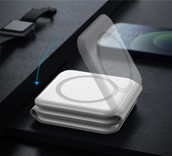 Chargeur à Induction Pliable et Magnétique