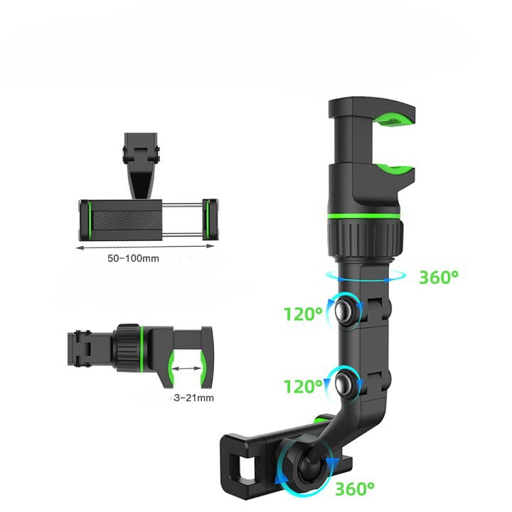 Support de téléphone rétroviseur 360°