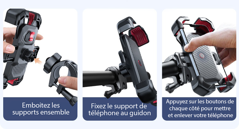 Support de téléphone universel pour vélo et scooter