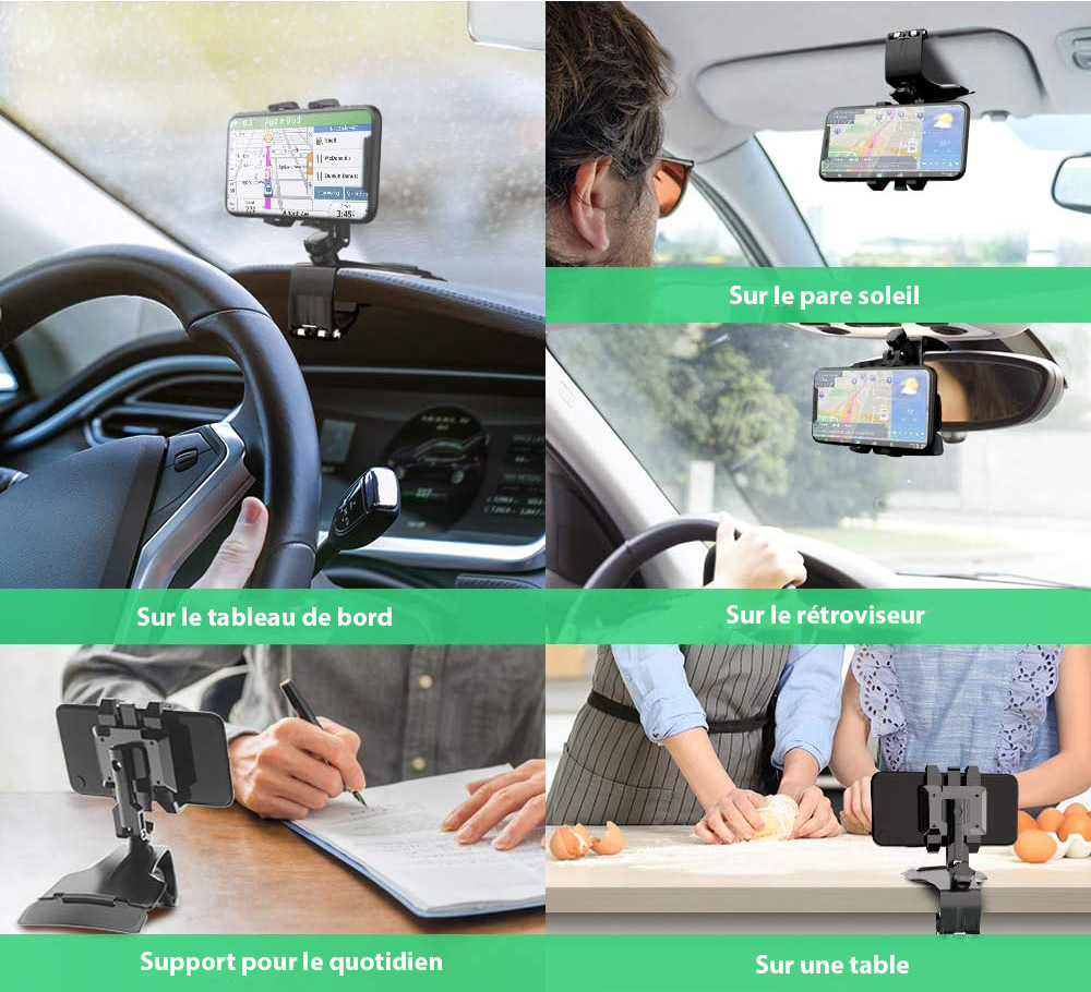 Support de téléphone rotation 360°