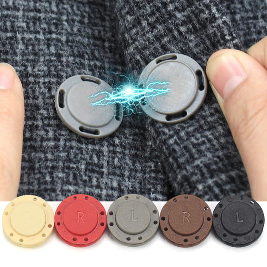 Lot de 6 paires de boutons magnétiques