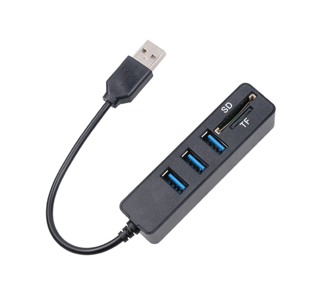 Multiprise USB avec lecteur de carte SD