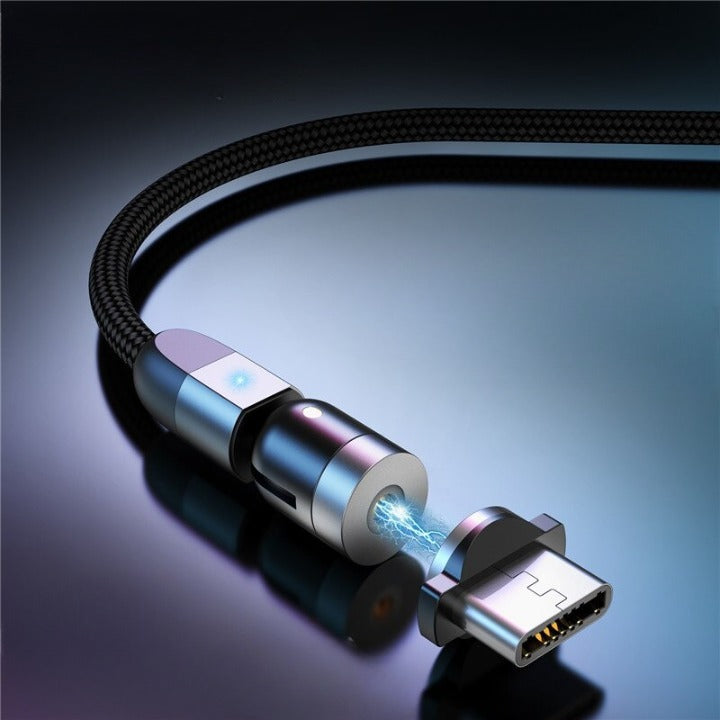 Câble magnétique 3en1 360°