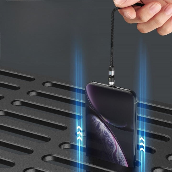 Câble magnétique 3en1 360°