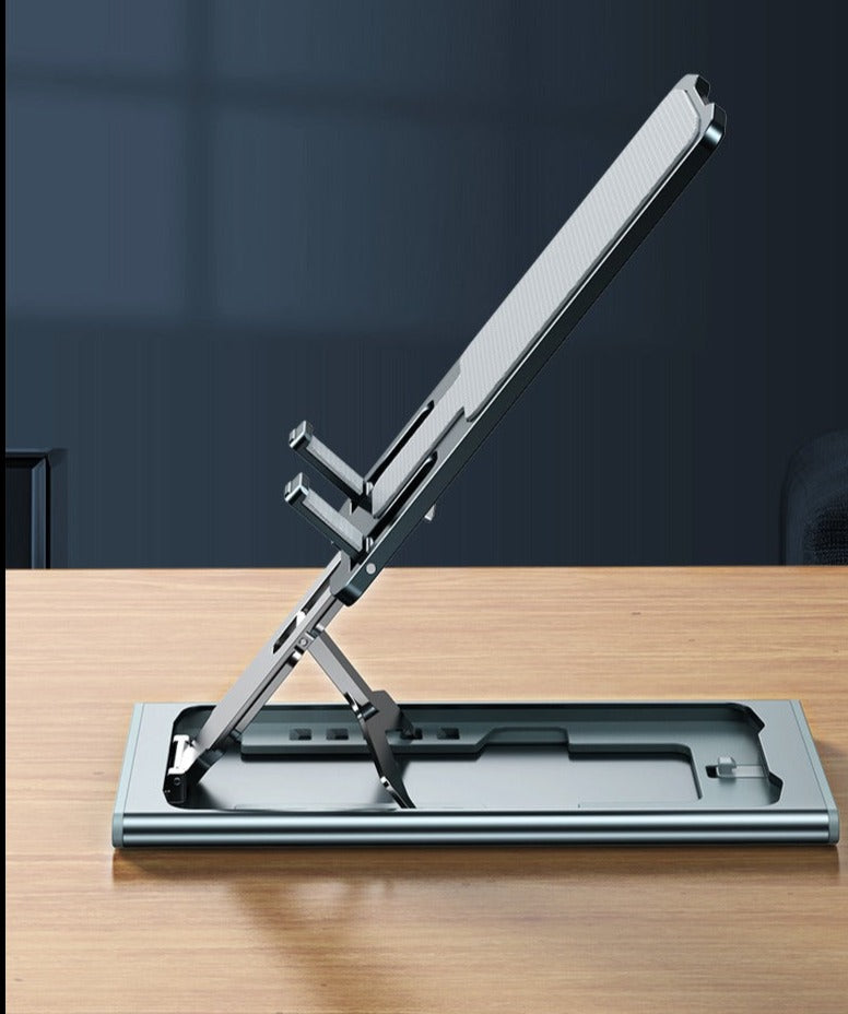 Support de téléphone et tablette pliable en métal