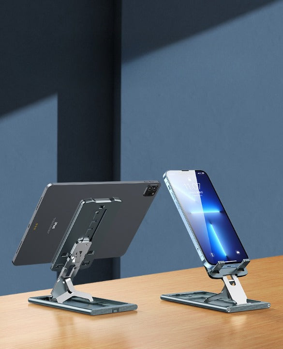 Support de téléphone et tablette pliable en métal
