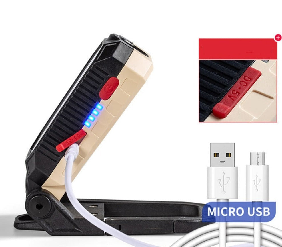Lampe de Poche Pliable Magnétique