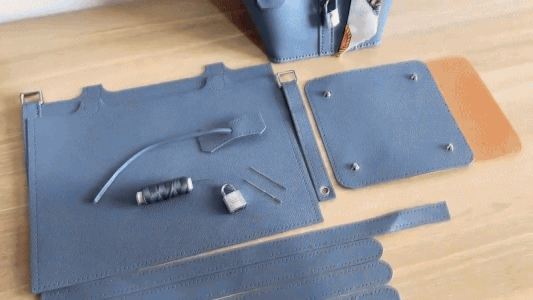 Sac à main en Cuir PU DIY couture à la main