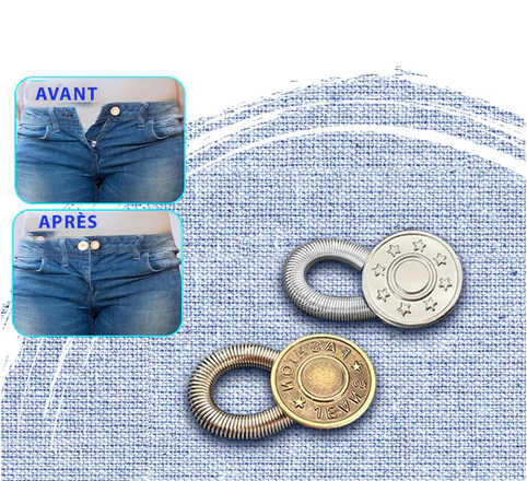 Lot de 10 Boutons d'extension de taille de pantalon