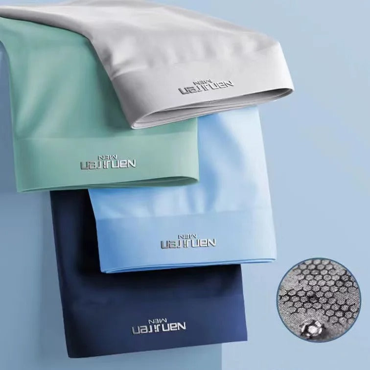 Lot de 4 boxers en soie glacée antibactériens