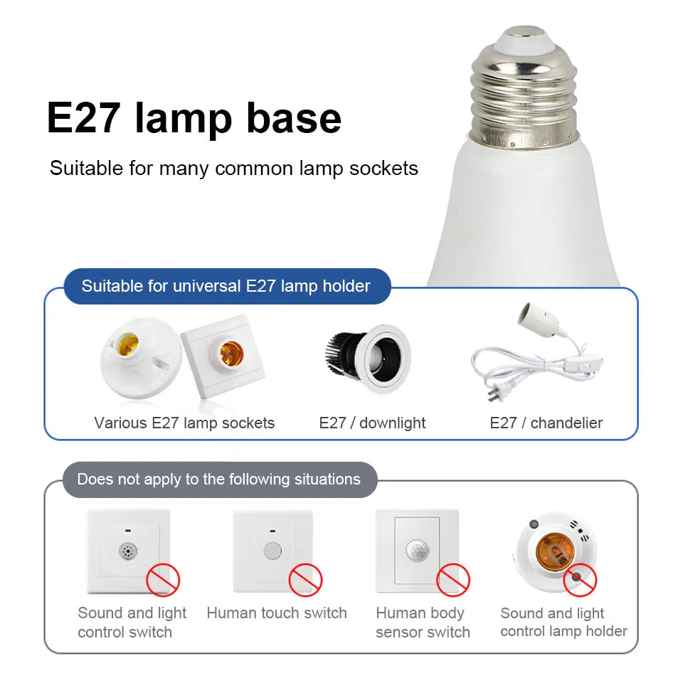 Bombilla LED con sensor de movimiento