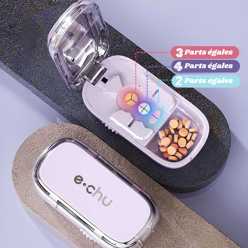 Coupe-Médicament 2/3/4 Parts Compact et Portable