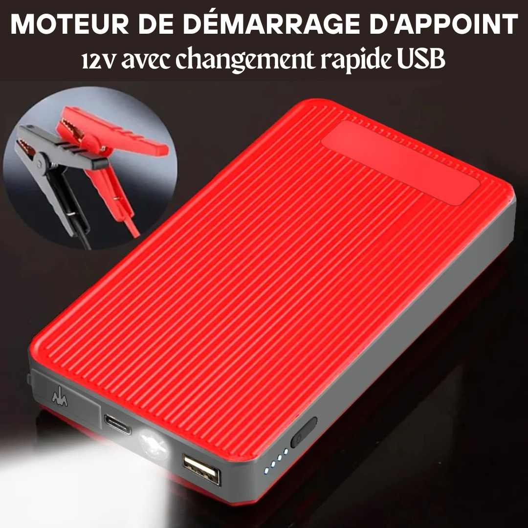 Démarreur de batterie d'urgence - Livraison offerte
