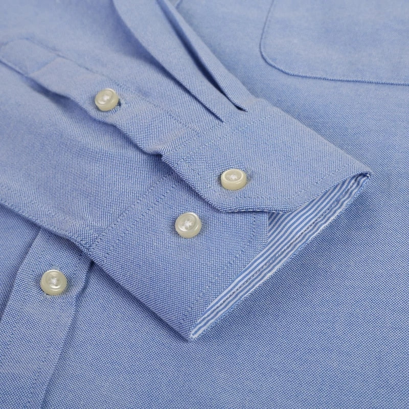 Chemise Oxford en coton à manches longues