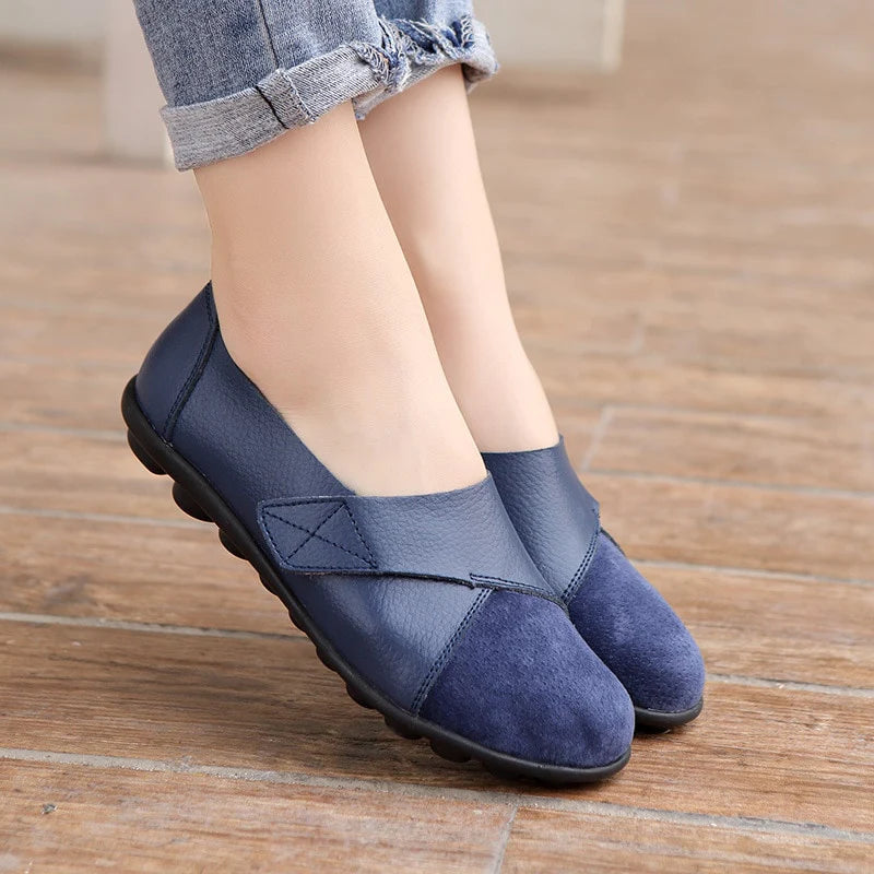 Mocassins orthopédiques en cuir pour femme