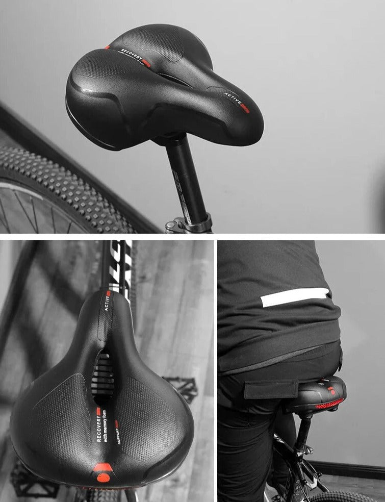 Selle de vélo Confort extrême avec feu arrière intégré