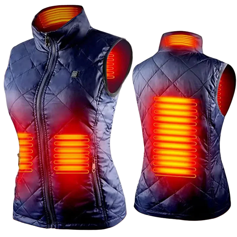 Doudoune Chauffante 4 Zones Sans Manche