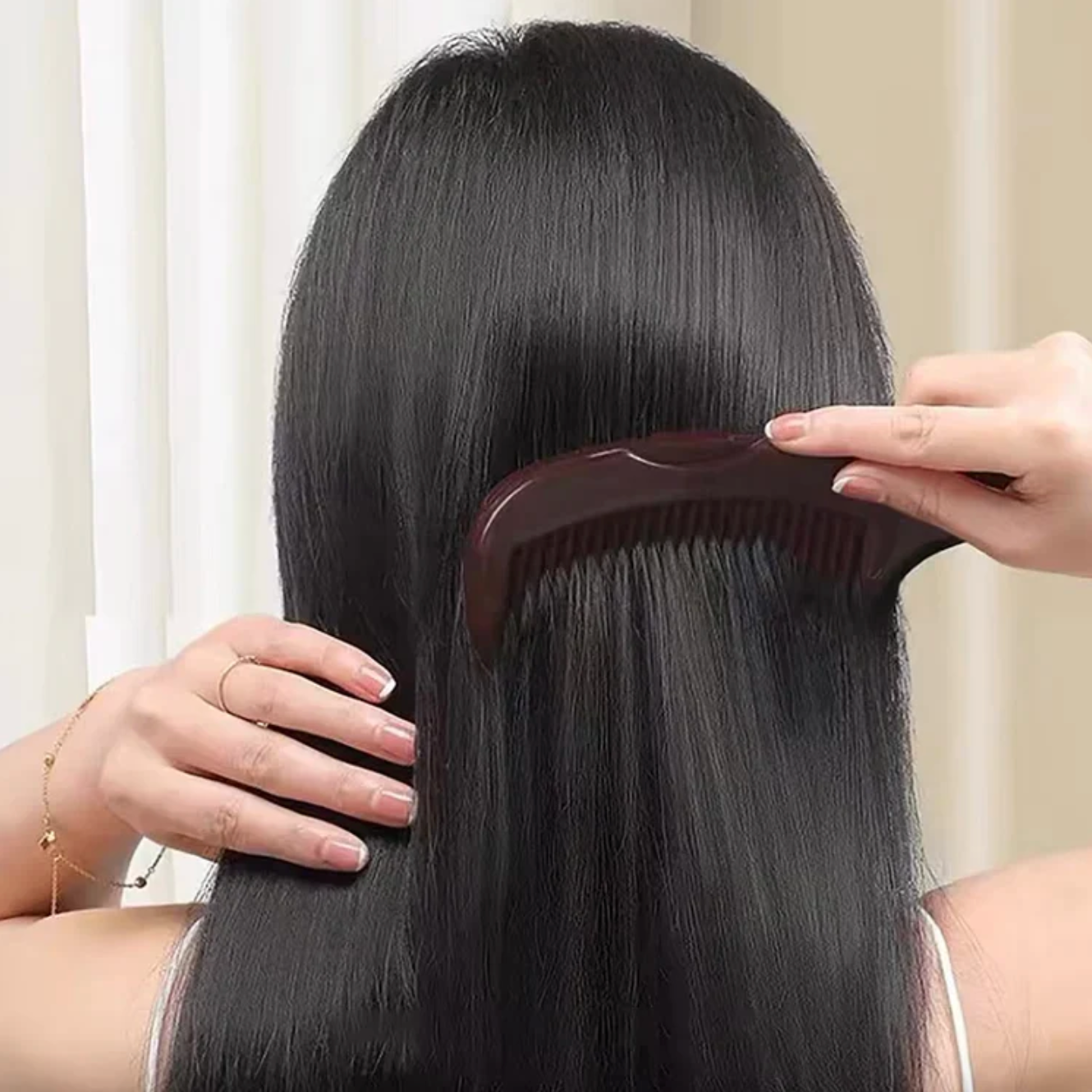 Peigne Anti-Pellicules Auto-nettoyant & Antistatique