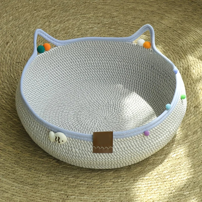 Lit & Griffoir 2-en-1 pour Chat - Jouet avec Balles Colorées pour Chats et Petits Chiens