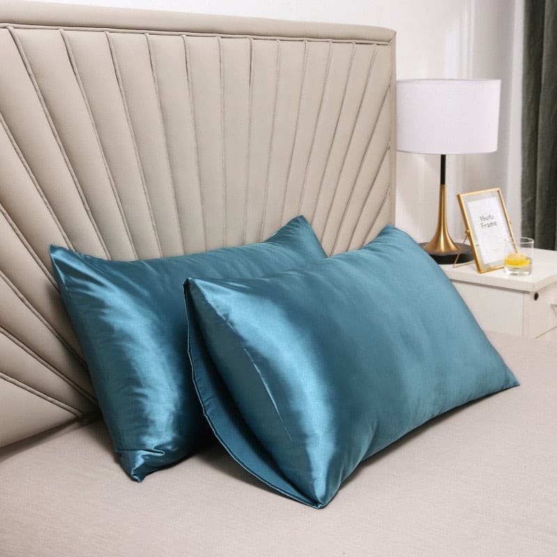 Lot de 2 Taies d'oreiller 100% soie