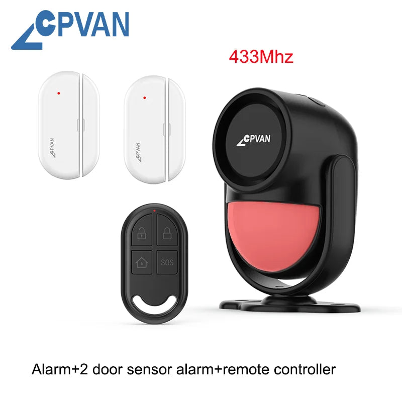 Alarme Anti-Cambriolage Sans Fil à Détecteur de Mouvement - Télécommande