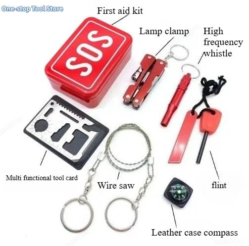 Kit de Survie 6PCS - Aventure & Sécurité