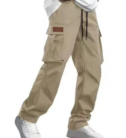 Pantalon Cargo Homme en Sergé – Coupe Décontractée avec Cordon – Sport, Randonnée & Outdoor