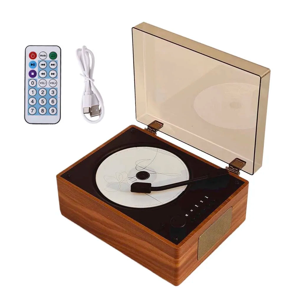 Tourne Disque Vintage Bluetooth 5.0 avec Télécommande