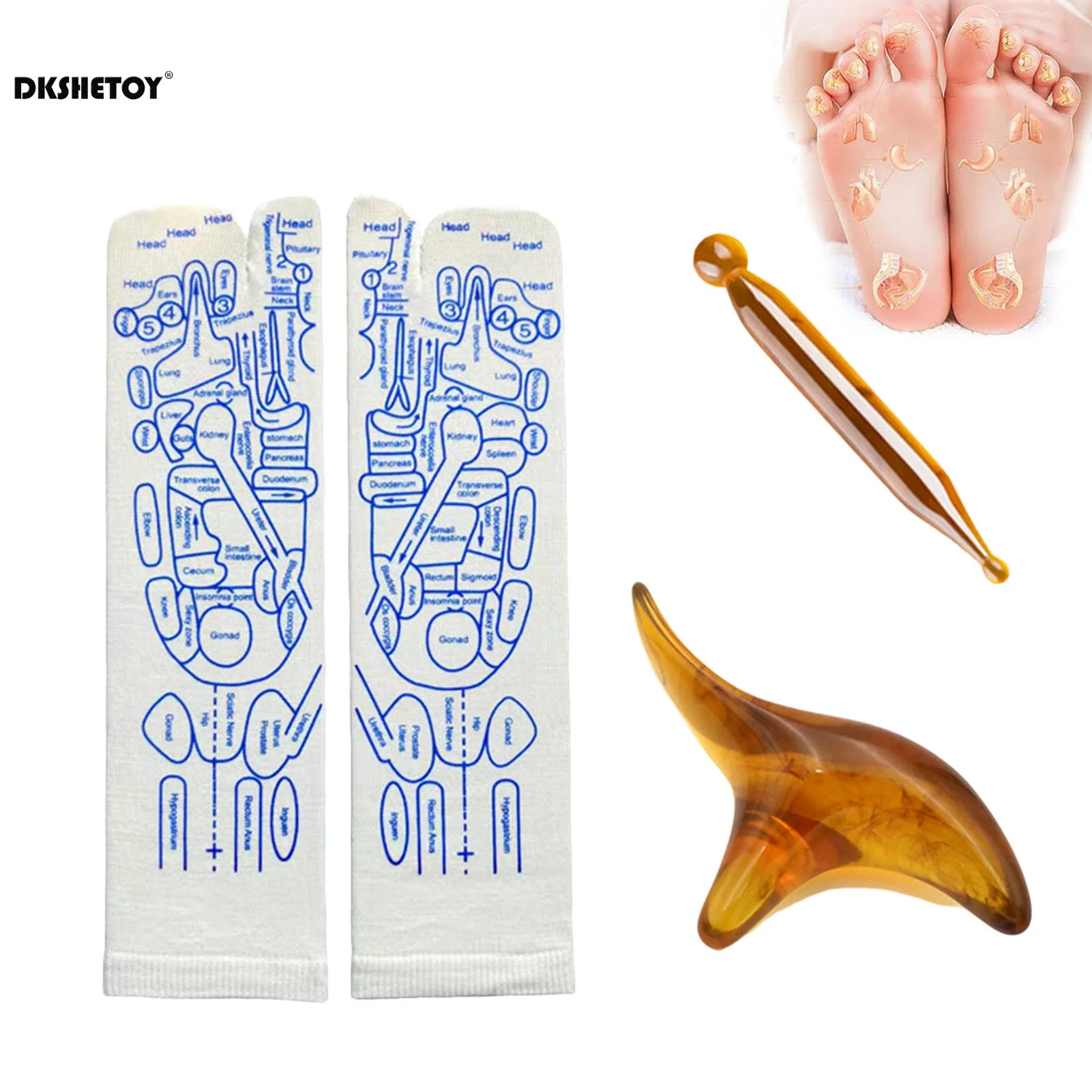 Chaussettes de Réflexologie Plantaire - Accessoires OFFERTS