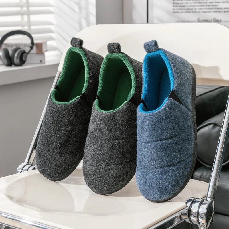 Chaussons Chauds Antidérapants pour Homme