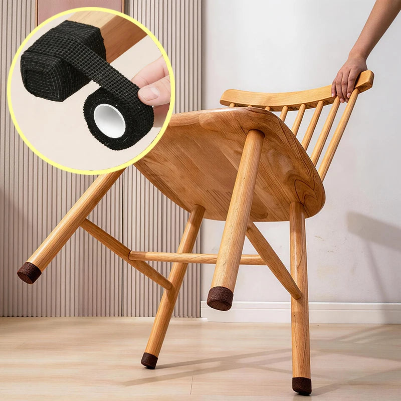 2x Bande de Protection Auto-adhésive pour Pieds de Meubles — Silencieux, Antidérapant + 1 OFFERTE