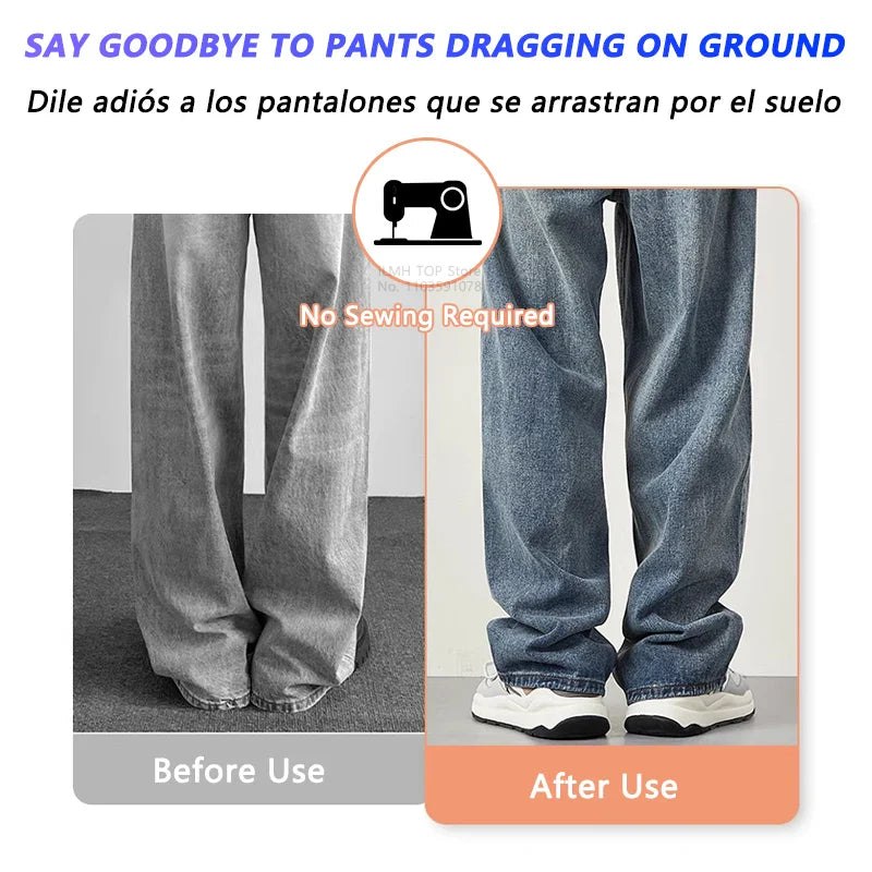 Lot de 10 Clips Invisibles pour Ourlet de Pantalon – Fixation Rapide Sans Couture et Invisible