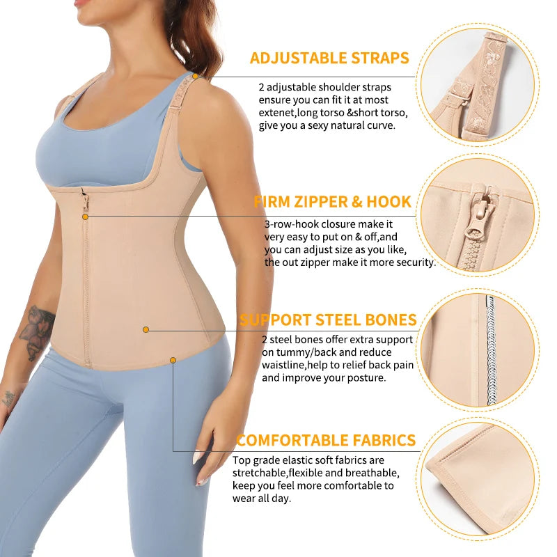 Corset débardeur Médical Correcteur de Posture, de Poitrine & Amincissant