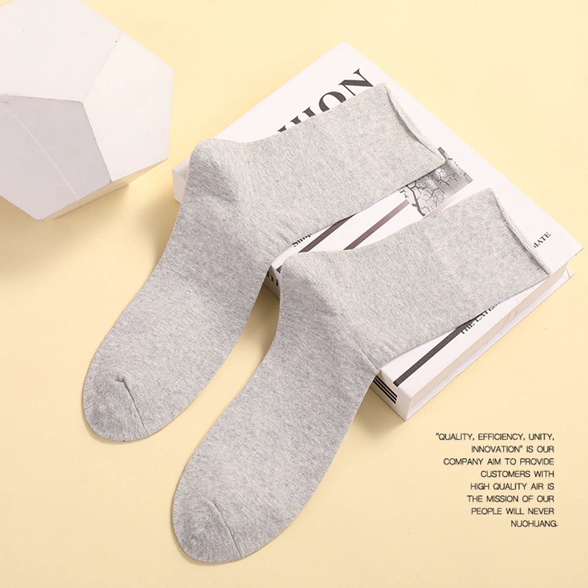 Lot de 5 Paires de Chaussettes Homme Grande Taille 43–50 – Coton Confortable, Bord Souple & Non Oppressant