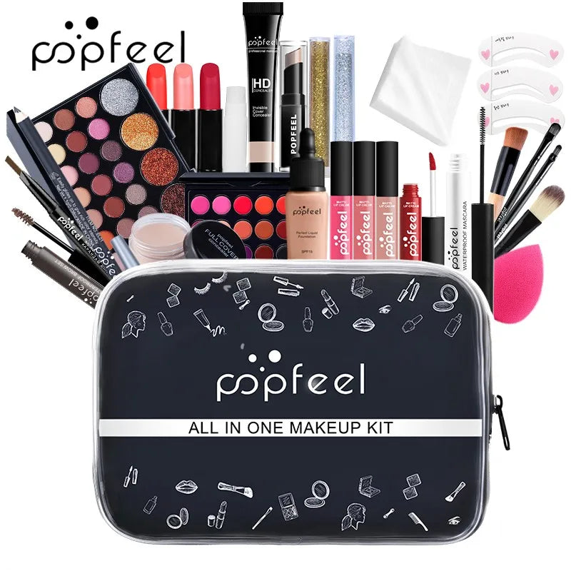 Kit Complet de Maquillage Tout-en-Un pour Femme