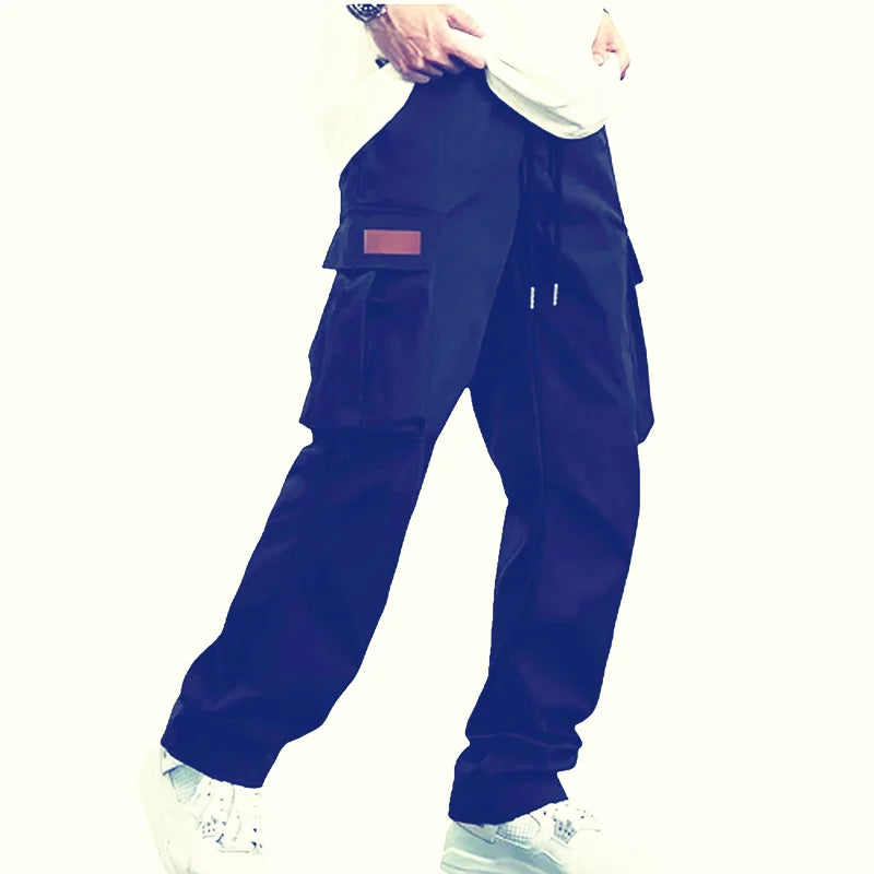 Pantalon Cargo Homme en Sergé – Coupe Décontractée avec Cordon – Sport, Randonnée & Outdoor