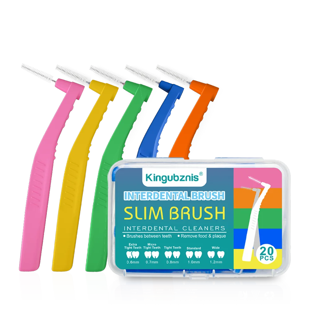 Lot de 20 Brossettes Interdentaires – Poils Souples & Capuchon Anti-Poussière – Nettoyage Dentaire & Appareils Orthodontiques