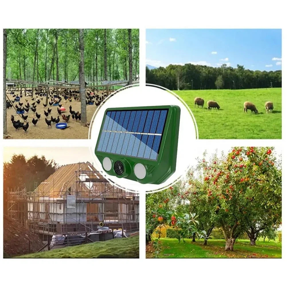 Répulsif Solaire Ultrasons Étanche – Jardin & Extérieur