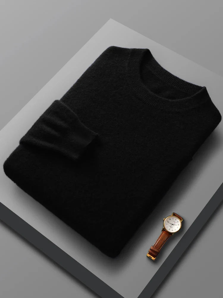Pull Col Rond 100% Laine de Mérinos