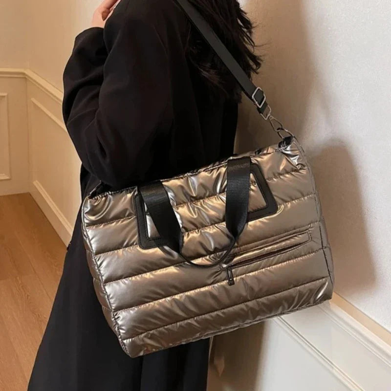 Sac Grande Capacité Matelassé Métallique Imperméable
