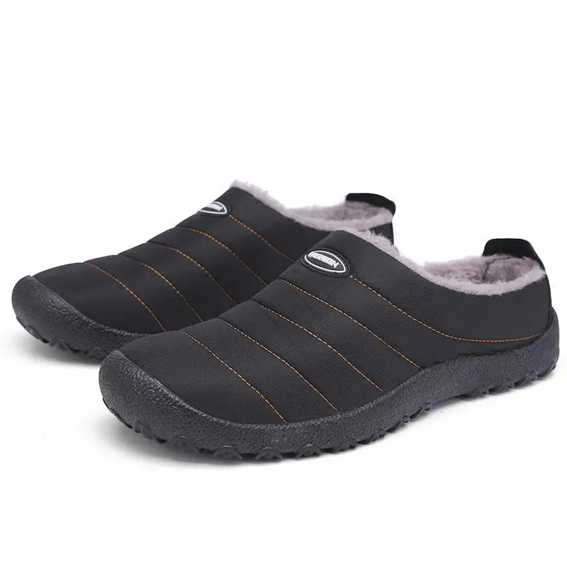 Pantoufles Mixtes d'hiver imperméables intérieur polaire
