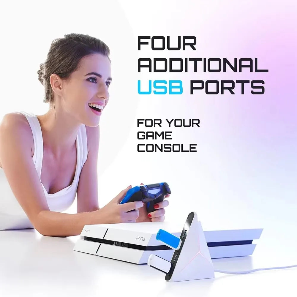 Station d'Accueil Pyramide 4 Ports USB 3.0 & Type-C