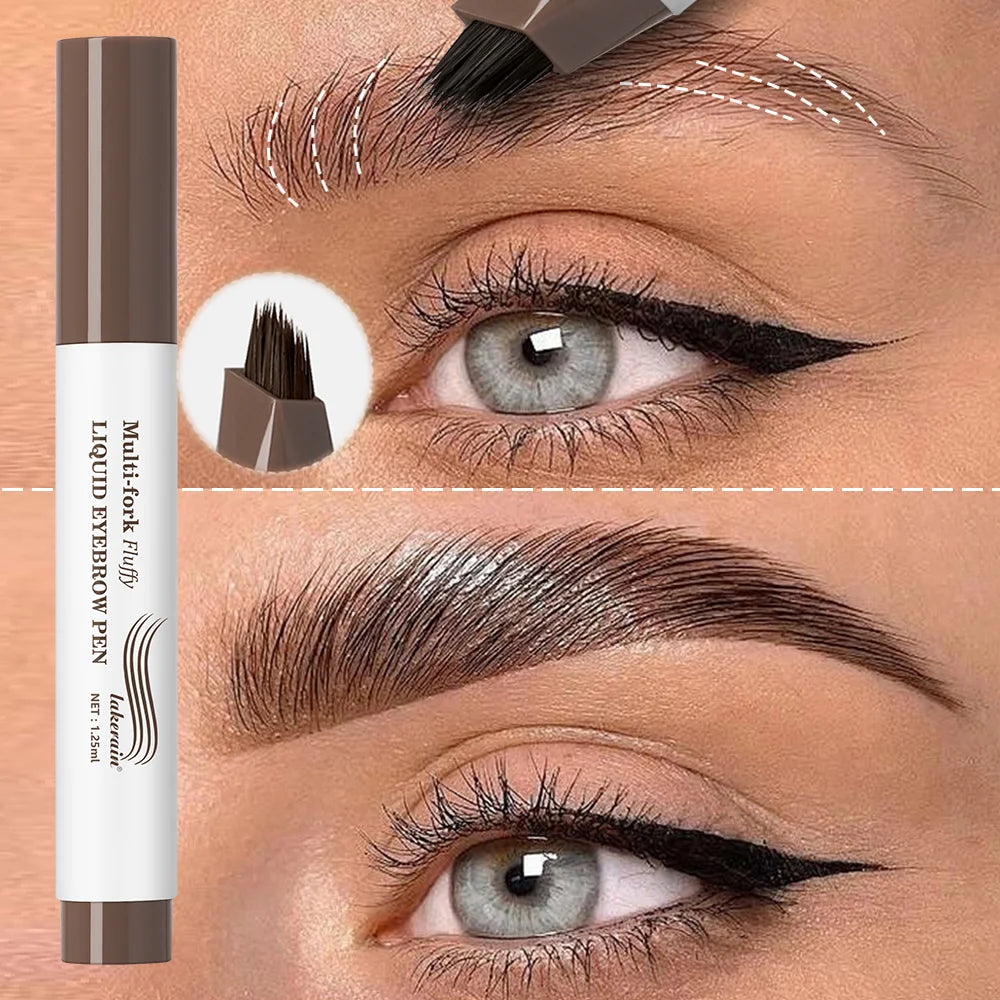 Stylo à Sourcils 4D Multi-Pointes Waterproof & Longue Durée