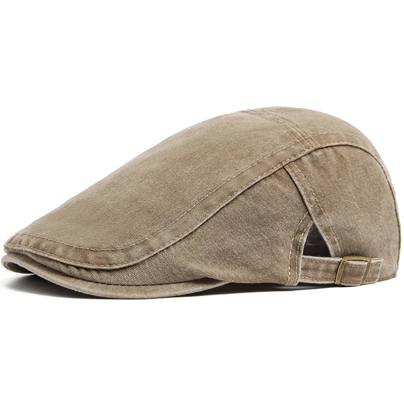 Béret Vintage en Denim Réglable Homme