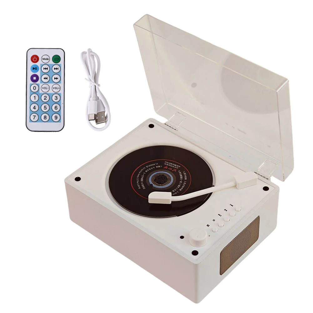 Tourne Disque Vintage Bluetooth 5.0 avec Télécommande