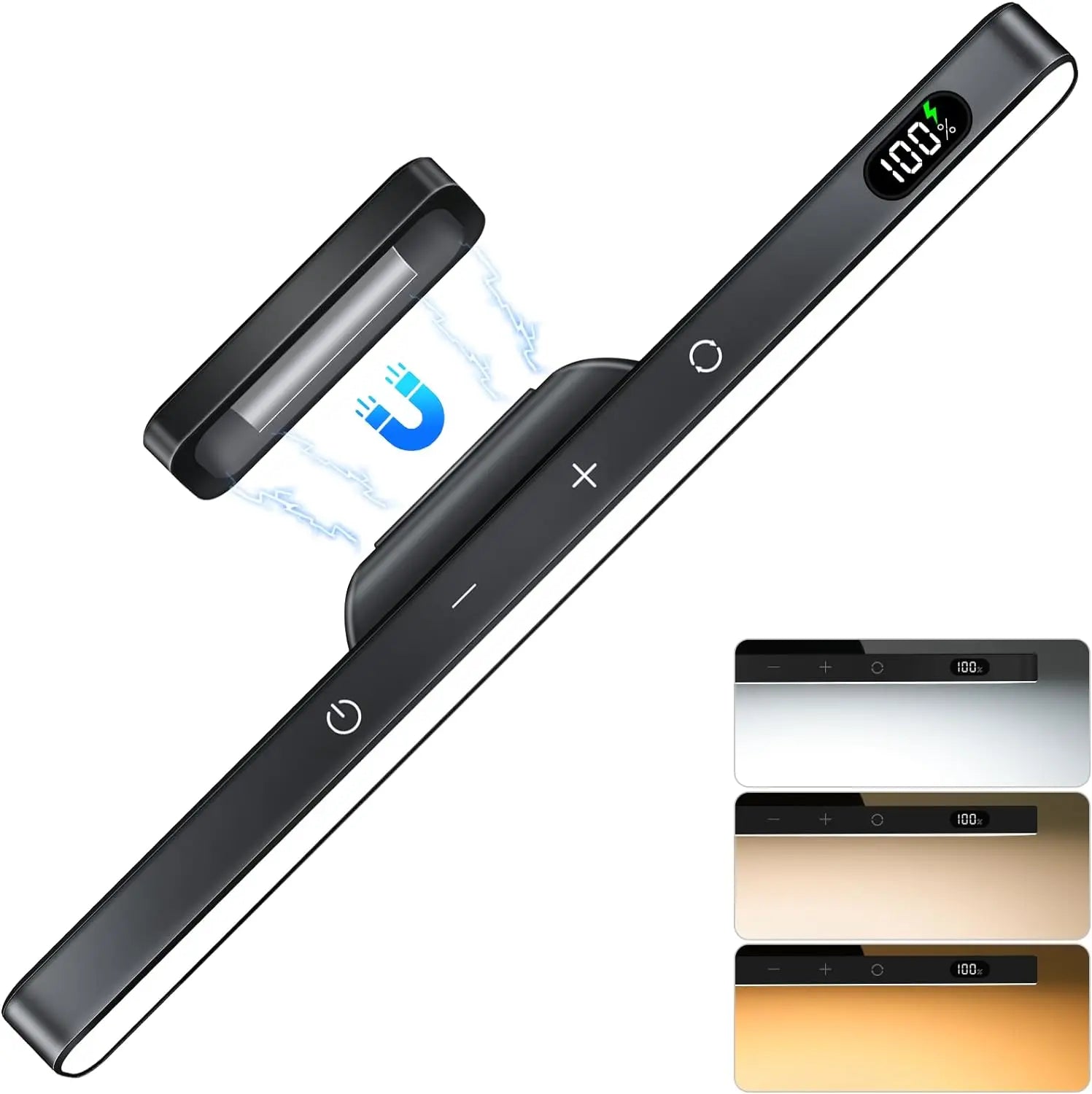 Lampe LED Magnétique 3 Couleurs - 2500mAh